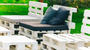 Shot of furniture made of pallets | How To Know If A Pallet Is Safe To Use | Featured