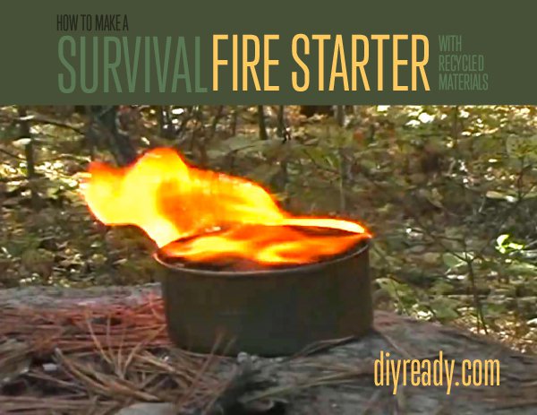 How to Make a Fire Starter or Survival Candle