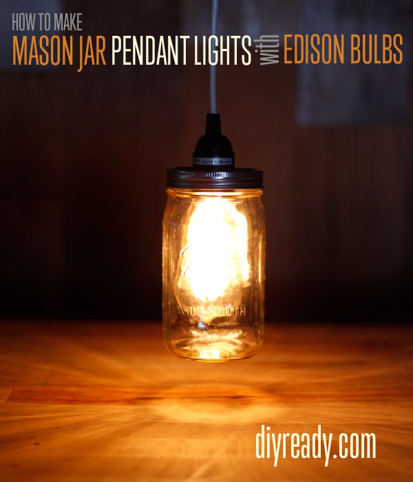 Mason Jar Crafts | Vintage Pendant Lighting