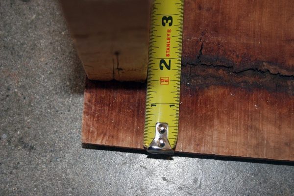 Pallet wood and a measuring tape.