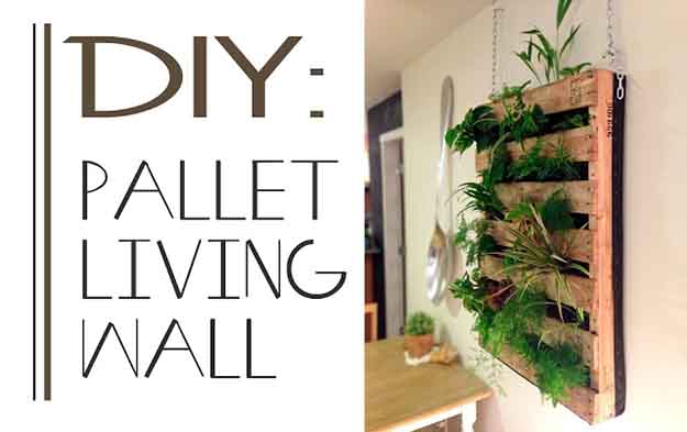 DIY Pallet Garden Wall | DIY Vertical Gardening Projects For Small Space Gardening | diy vertical garden wall