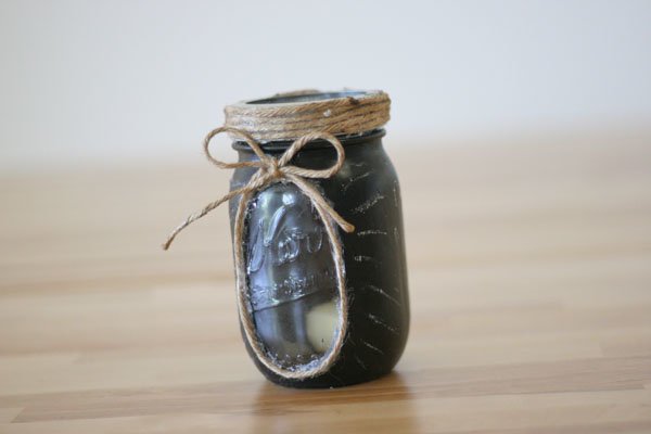 Mason Jar Crafts | Chalkboard Candle Lights