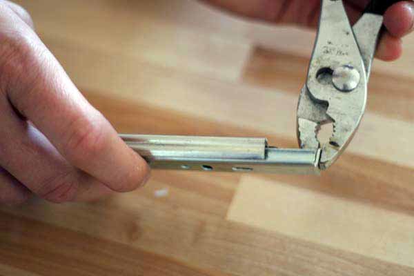 Pliers bending DIY concealed carry holster.