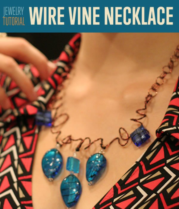DIY Jewelry Tutorial | How To Make A Wire Vine Necklace