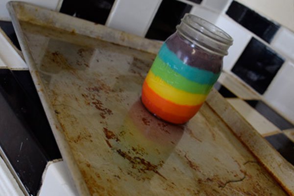 Mason Jar Crafts | Homemade Rainbow Cake | Recipe