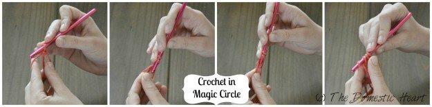 crochet in magic circle