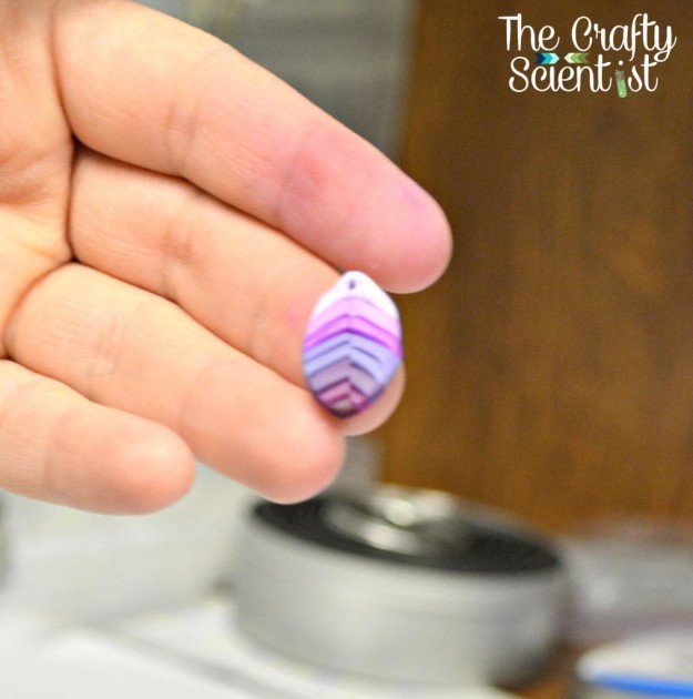 Cute Chevron Ombre Clay Pendants | More Cool Projects For Teens