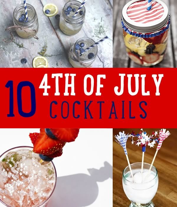 DIY Cocktails For 4th Of July Party Ideas | https://diyprojects.com/dyi-fourth-july-party-ideas/