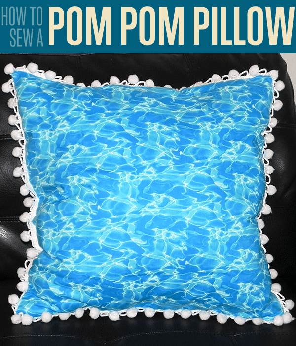 How To Sew A Pom Pom Throw Pillow