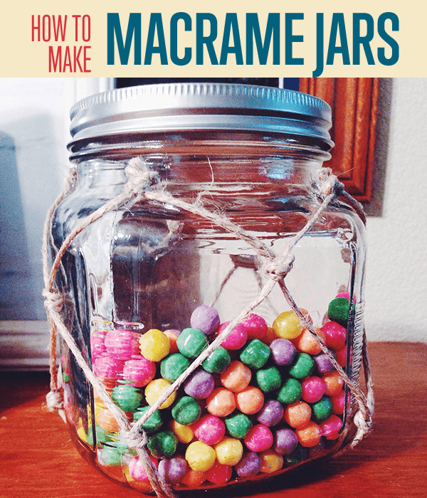 How To Make Macrame Jars 