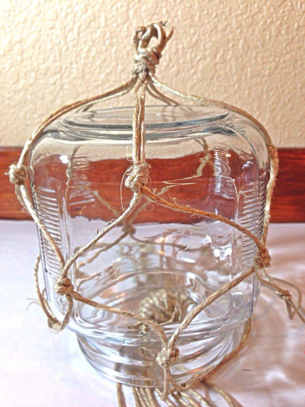 How To Make Macrame Glass Jars 