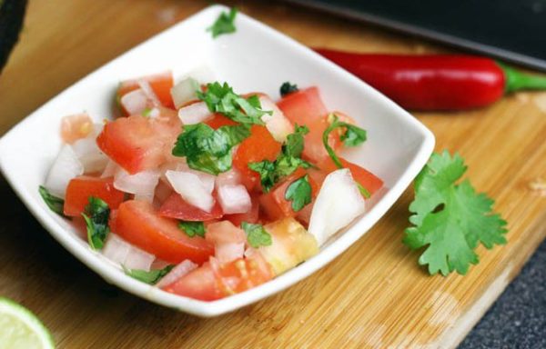 Your Pico de Gallo can be served separate to your guacamole dip.