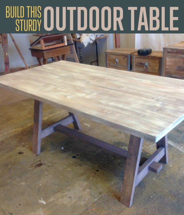 Diy Table For Outdoors Projects, How To Build A Outdoor Table
