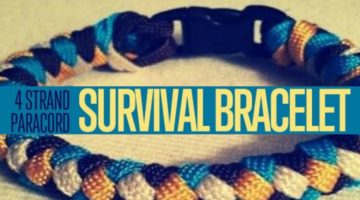 paracord bracelet | DIY 4 Strand Paracord Braid With Core And Buckle | paracord braid | easy paracord braids | Featured