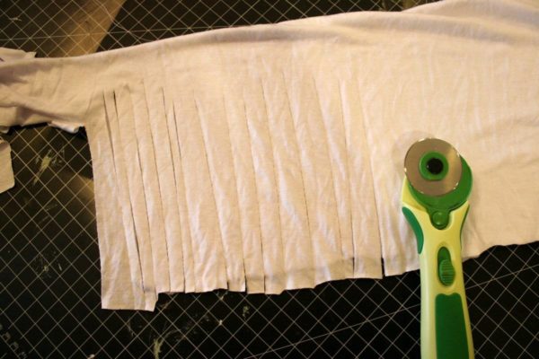 no sew tassel shirt scarf | diy t-shirt tutorials