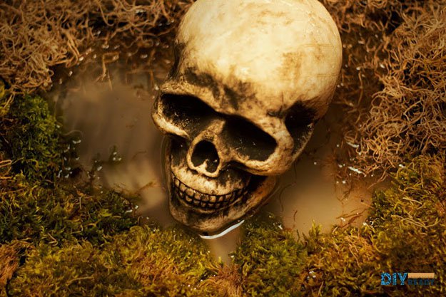 Skull marsh | Halloween Decorations And Projects | DIY Indoor Marsh