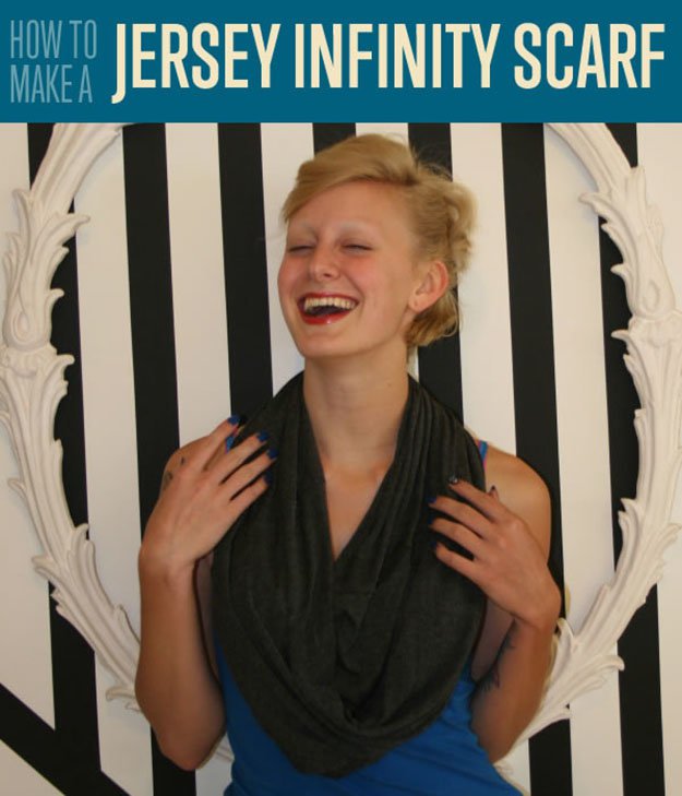 How to Make a Jersey Infinity Scarf | DIY Infinity Scarf