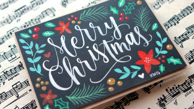 Christmas Calligraphy Cards DIY Projects Craft Ideas & How 