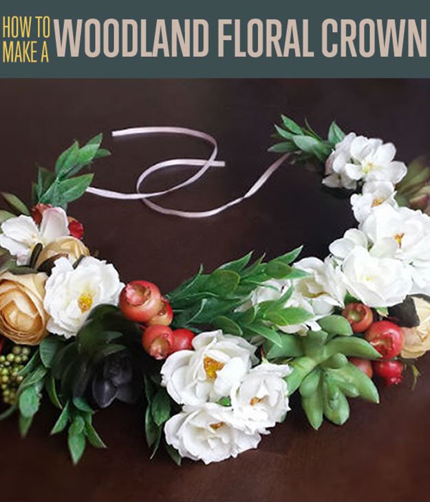 How to Make a Woodland Flower Crown | DIY Hair Accessories