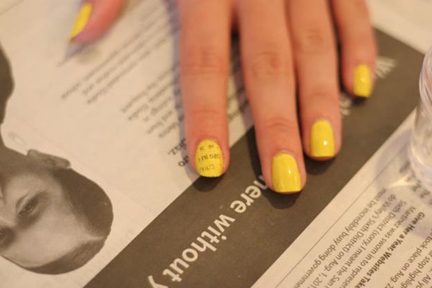 How To Do Newspaper Nails | Nail Art Designs