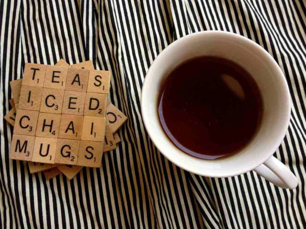 DIY Scrabble Coasters | 25 DIY Gifts You Can Make in Under an Hour