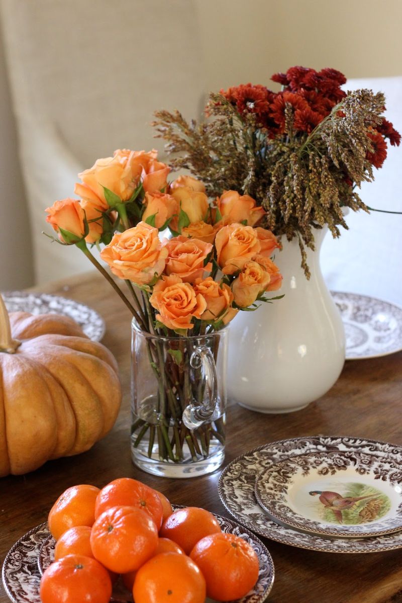 choose the vase | inexpensive thanksgiving table decorations