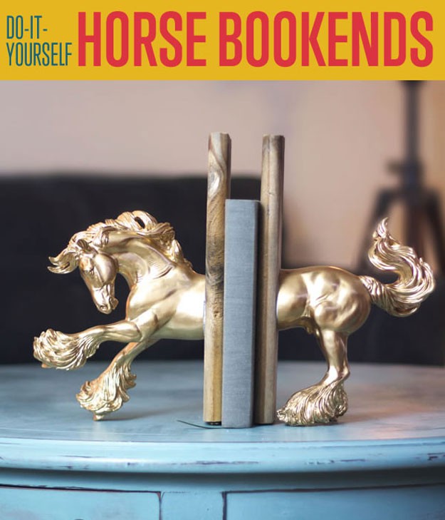 DIY Horse Bookends | Cool Bookends