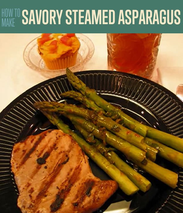 Savory Steamed Asparagus with Lemon Dressing Recipe