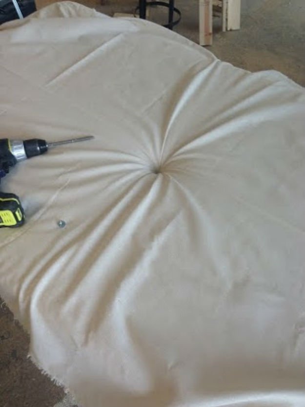 Headboard And Bed Frame Diy Projects, How To Make A Fabric Bed Frame