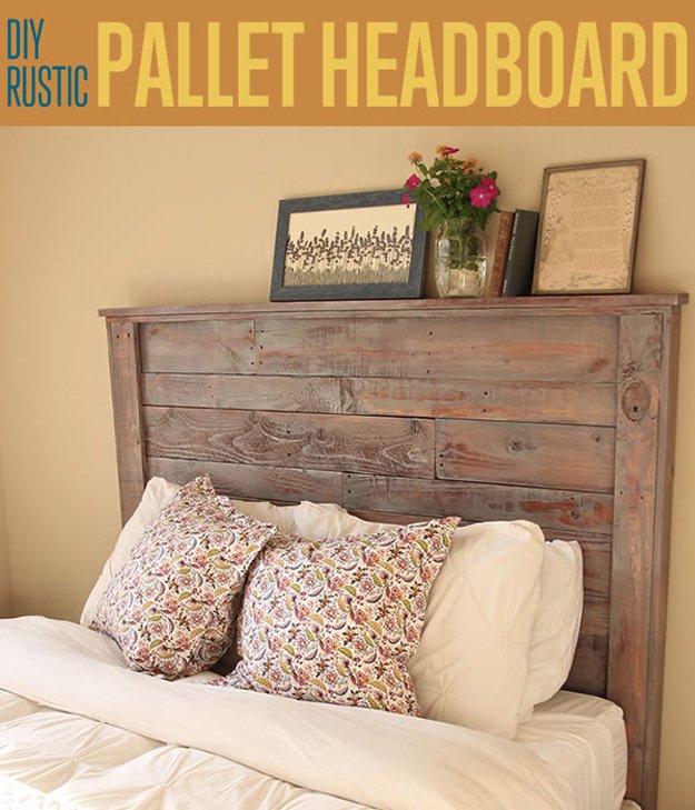 How to Make a Rustic Pallet Headboard DIY Projects Craft ...