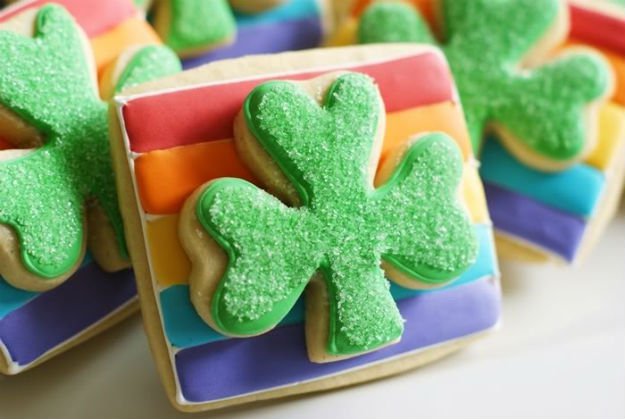 Easy St. Patrick's Day Cookie Recipes | diyprojects.com/12-cute-st-patricks-day-cookies/