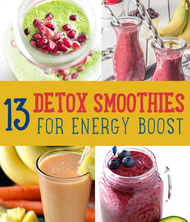13 Detox Smoothies for Energy Boost | www.diyprojects.com/13-detox-smoothies-proven-to-boost-your-energy/
