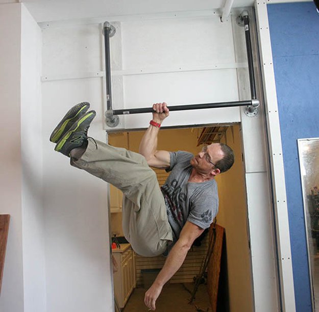 Bombproof Pullup Bar | More Awesome Man Cave Ideas For Manly Crafts Lovers | ideas for man cave rooms