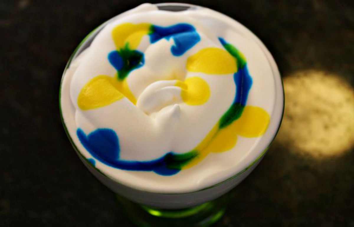 Food color on top of shaving cream | DIY Easter Egg Projects with Shaving Cream (Yup!)