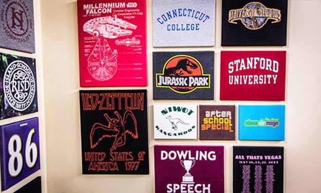 Old Shirt Canvas | More Awesome Man Cave Ideas For Manly Crafts Lovers | pinterest man cave ideas