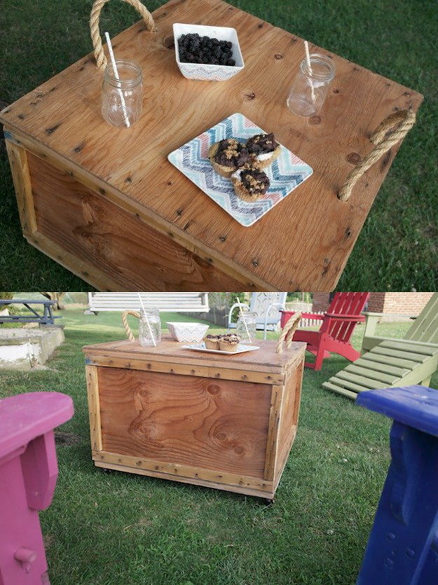 DIY Ammo Crate Table | More Awesome Man Cave Ideas For Manly Crafts Lovers | man cave room decor