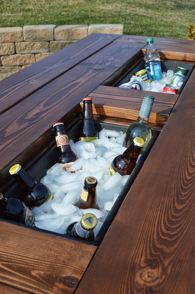 Beverage Bar | More Awesome Man Cave Ideas For Manly Crafts Lovers | free man cave bar plans