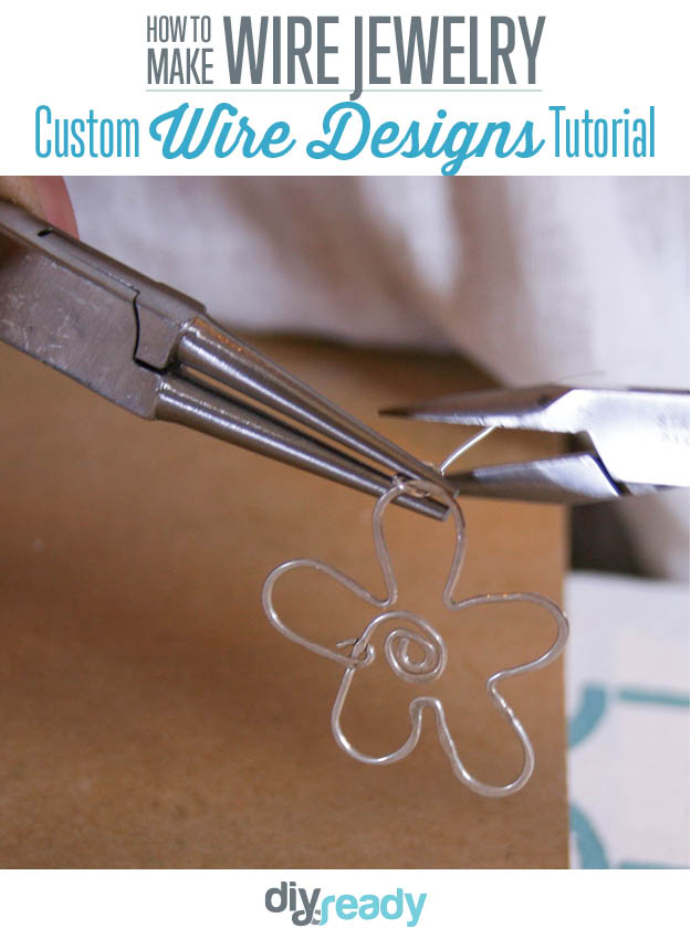 Custom Wire Jewelry Designs and Flower Patterns for Wire Wrapped Inspiration | DIY Wire Wrapping with DIY Projects | https://diyprojects.com/how-to-make-wire-jewelry-wire-wrapped-jewelry-patterns