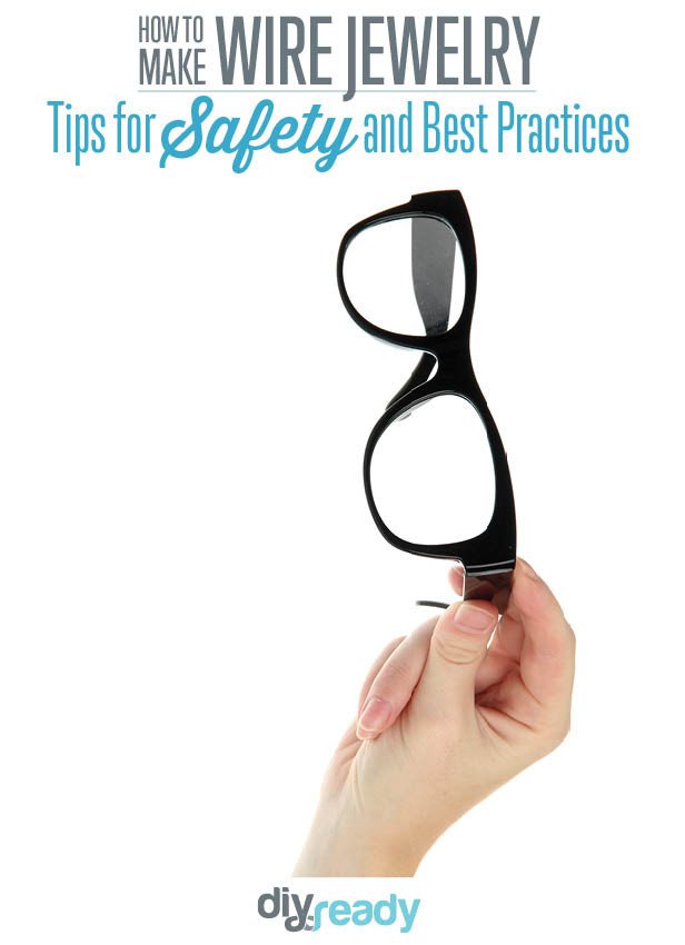 Tips and Tricks for Wire Jewelry Making. Hint - Always wear your safety goggles when cutting wire! https://diyprojects.com/how-to-make-wire-jewelry-wire-wrapping-safety