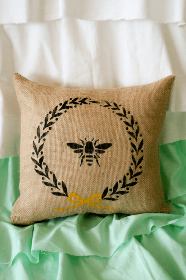 make your own beautiful stencil and curtains | DIY Tutorials at DIY Projects.com