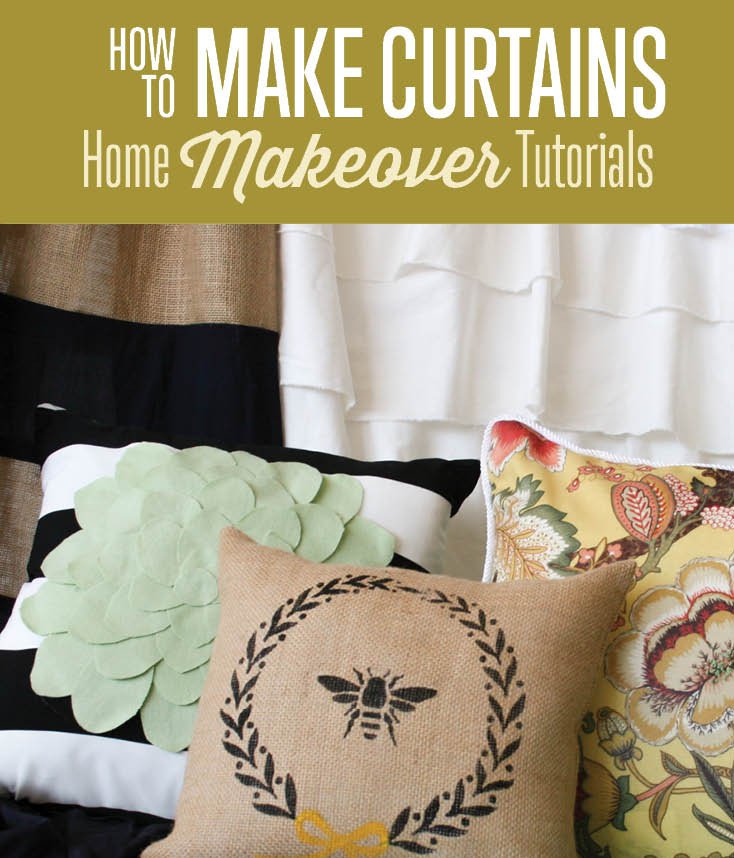 learn how to make curtains and give your home a makeover with this DIY tutorial