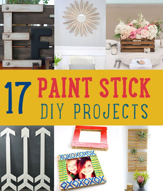 17 Paint Stick DIY Projects | https://diyprojects.com/paint-stick-diy-projects/