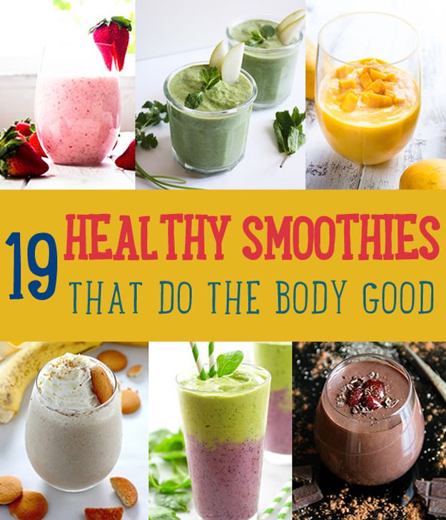 19 Healthy Smoothies That Do The Body Good | diyprojects.com/19-healthy-smoothies-that-do-the-body-good/