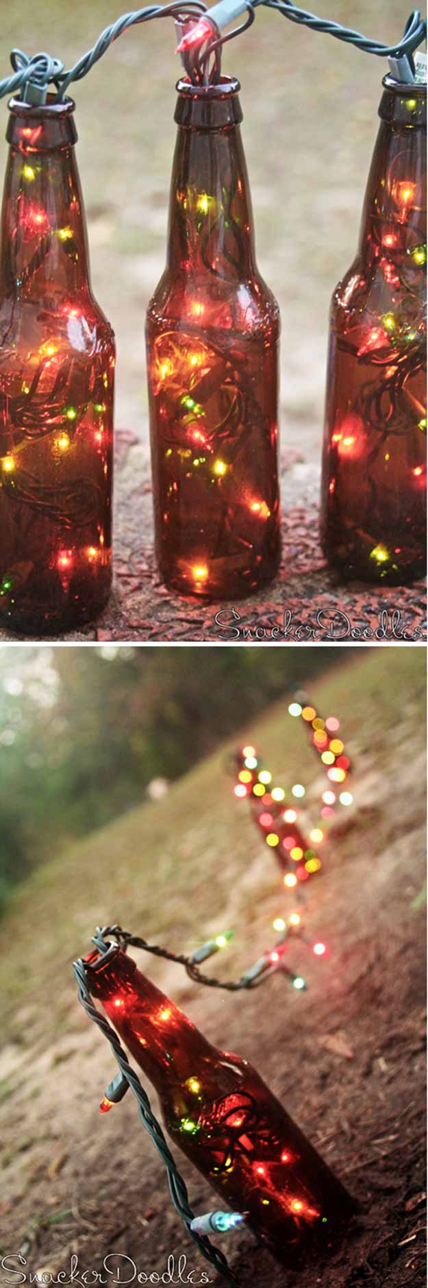 Beer Bottle Lights | 24 Creative Uses for Beer Bottles 