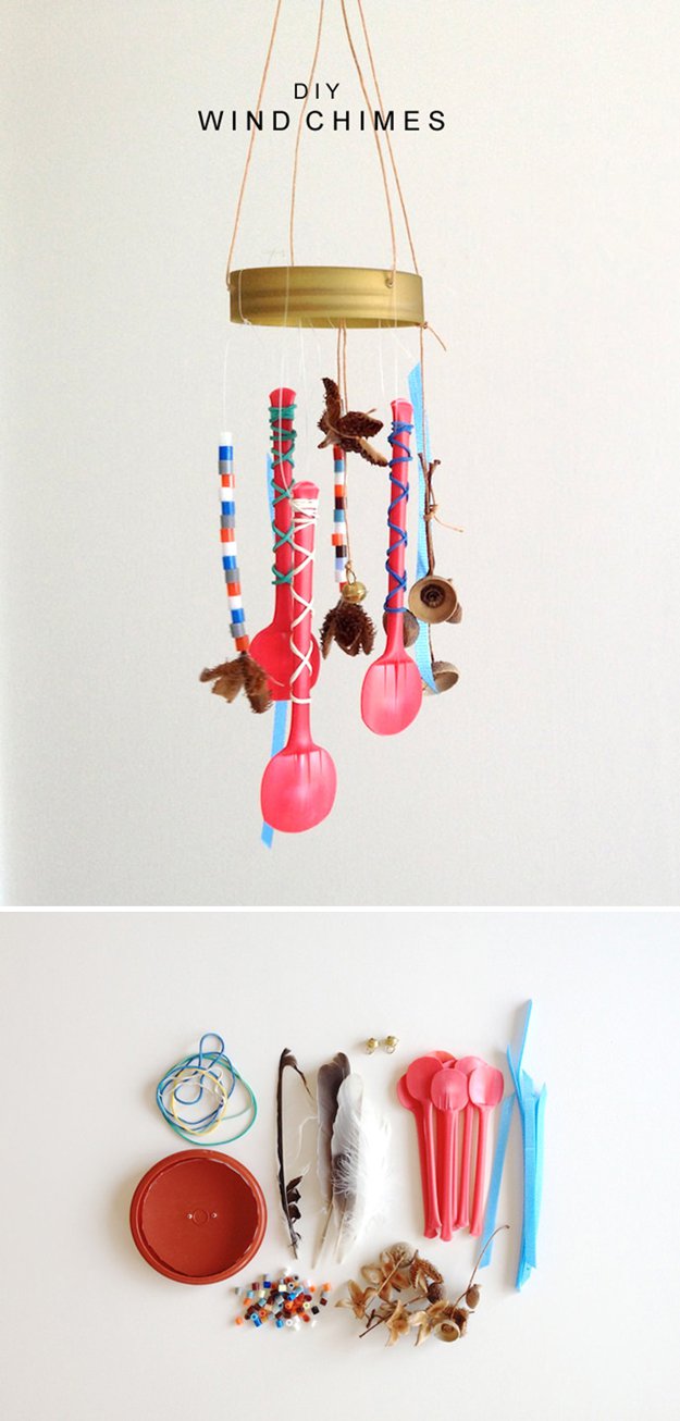 Ice Cream Spoon Chime | 32 DIY Wind Chimes 