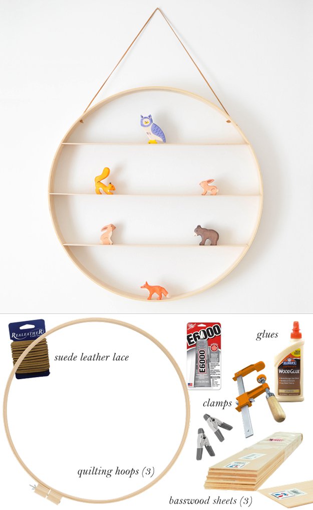 DIY Circle Wood Shelf | Easy Woodworking Projects 