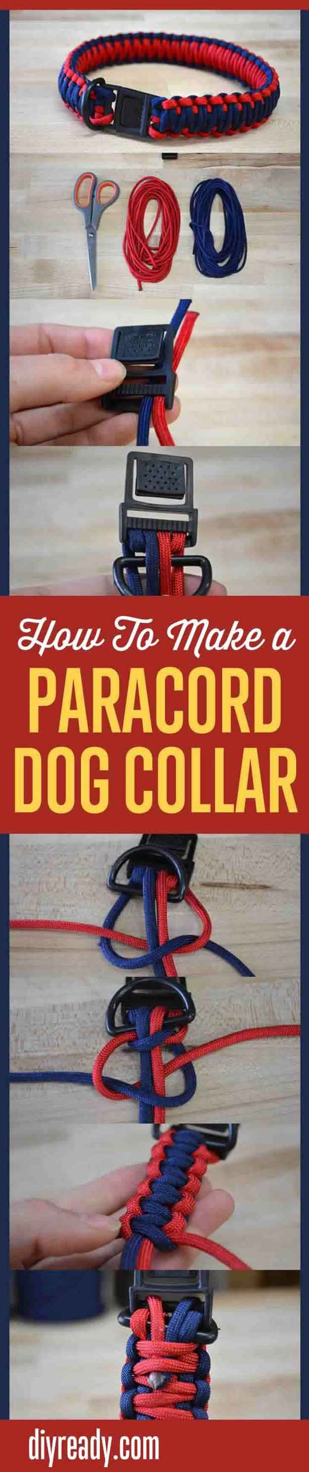 Paracord Dog Collar | DIY Dog Crafts Man’s Best Friend Will Love 
