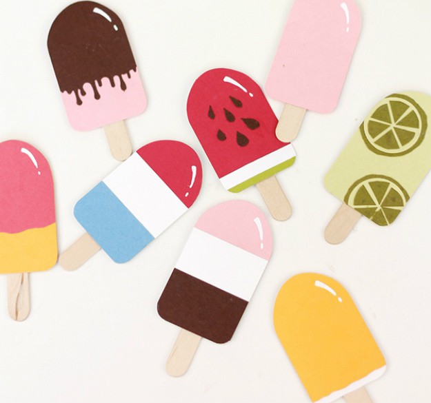 Design a fun Popsicle Page | Cool DIY Scrapbook Ideas You Have To Try 