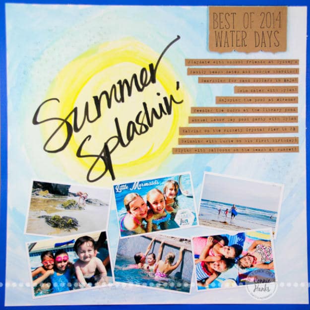 Don’t Forget the Water Fun Activities | Cool DIY Scrapbook Ideas You Have To Try 