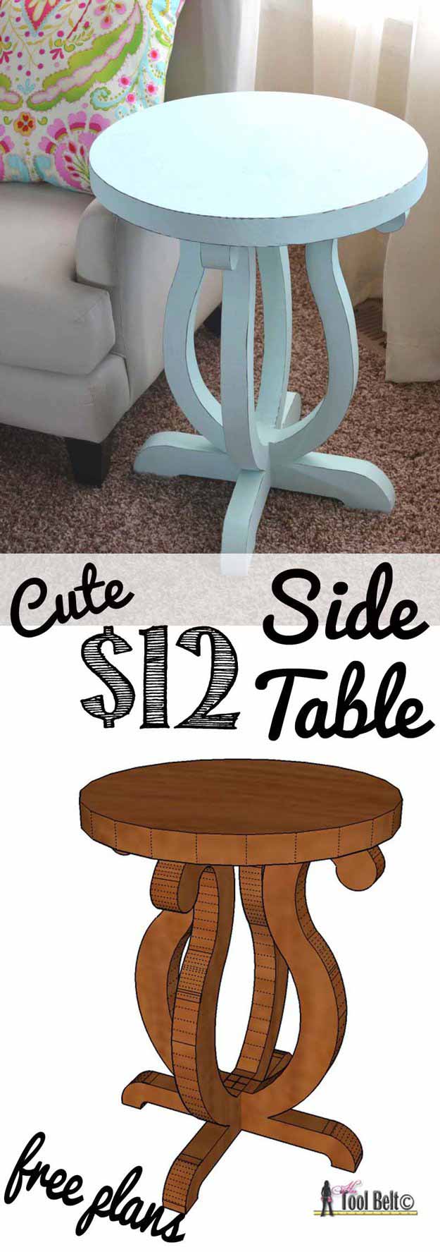 Cute Side Table | Easy Woodworking Projects 